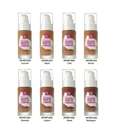 Ruby Kisses Longwear Matte Foundation - Medium to Full Coverage for Normal to Oily Skin - Matte Finish (Caramel) - Buy Online on SooperMarket.com