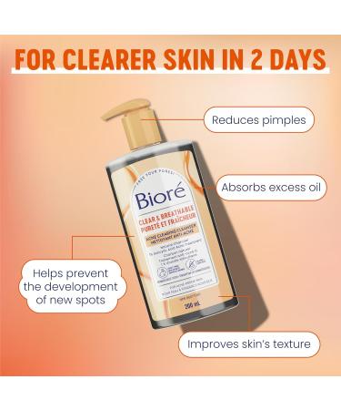 Bior Charcoal Acne Clearing Cleanser Salicylic Acid Facial Wash for Oily Acne Prone Skin (200 mL) - Packaging May Vary - Buy Online on SooperMarket.com