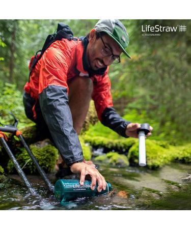 LifeStraw Go Bottle 2-Stage with Integrated 1 000 Liter LifeStraw Filter and Activated Carbon  Green  22oz Green 22oz - Buy Online on SooperMarket.com