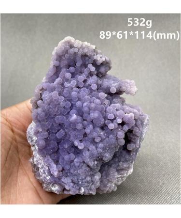 Gemstones and Crystals Natural Grape Agate Specimen Stones and Crystals Crystals Quartz Gemstones Reiki Crystal Stone 532g - Buy Online on SooperMarket.com