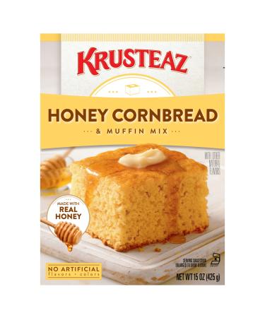 Krusteaz Honey Cornbread and Muffin Mix, 15 OZ (Pack of 6) honey cornbread 15 Ounce (Pack of 6)