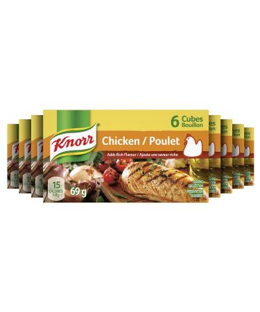 Knorr Broth Mix for Rich Deep Chicken Flavour Chicken Cubes in Practical Packaging 72 g Pack of 24