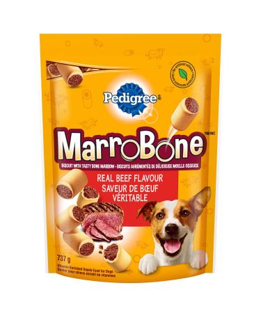 PEDIGREE MARROBONE Medium Dog Treats Beef Flavour 737g Pouch Beef 737 g (Pack of 1)