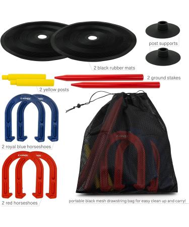Rubber Horseshoe Set - Indoor/Outdoor Game for Kids and Adults by Cannon Sports - Buy Online on SooperMarket.com