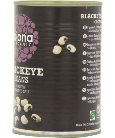 Biona Organic Blackeye Beans in Water 400g Package may vary (Pack of 2) - Buy Online on SooperMarket.com