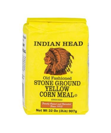 Indian Head Stone Ground Yellow Corn Meal 907g (2LB)