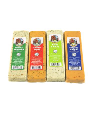 Farmers Market Wisconsin Cheese Blocks 4 Pack Variety Set