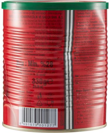 Burcu Tomato ark Tomato Paste 28-30% - Domates Salcasi 830g - Buy Online on SooperMarket.com