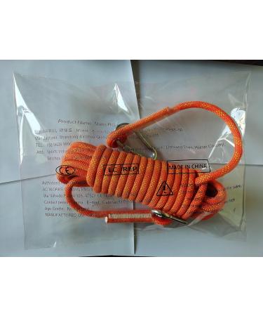 Airui 10mm Outdoor Climbing Rope - 10m Safety Braid Nylon Escape Rescue Rope in Orange - Buy Online on SooperMarket.com