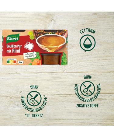 Buy Knorr Bouillon Pur with Beef - Flavorful Beef Broth 6x28g | International Shipping Available - Buy Online on SooperMarket.com