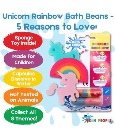 The Bean People Surprise Bath Bomb for Ages 3 and Up Bath Toy with Sponge Bath Toys Inside Adorable Water Toys Unicorn Stocking Filler Ideal Toys for 3 Year Old Boys 3 Year Old Girls Gifts Rainbow Unicorn - Buy Online on SooperMarket.com
