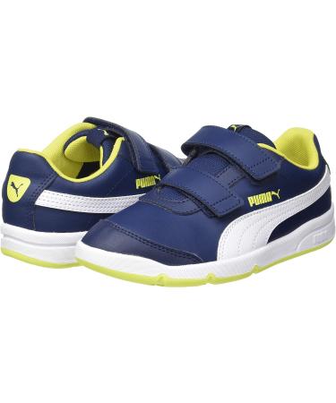PUMA Kids Stepfleex 2 Sl Ve V Ps Trainers 10 UK Child - Peacoat/White/Yellow - Buy Online on SooperMarket.com