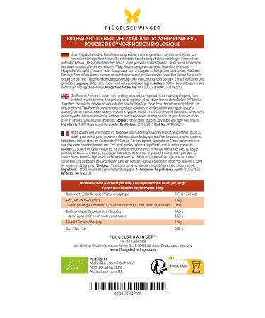 1kg Organic Rosehip Powder - Certified Organic from Sun-Ripened Fruits | Finely Ground Superfood (1000g) - Buy Online on SooperMarket.com
