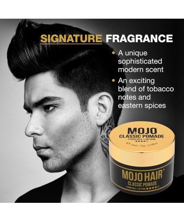 MOJO Hair Classic Pomade 3xPack Strong Hold & Low Shine Premium Water Based Pomade Luxury Fragrance Washes Out With Ease Hair Styling For Men & Women 3x 75ml/64g/2.53Floz 75 ml (Pack of 3) - Buy Online on SooperMarket.com