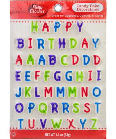 Betty Crocker Cake Dcor, Letters, 1.1 oz