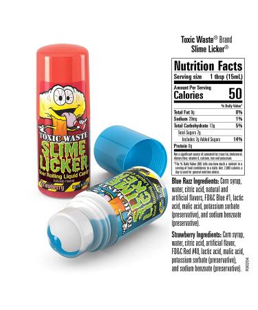 TOXIC WASTE Slime Licker Sour Liquid Candy 12-Count Box - Strawberry Blue Razz Flavors - Buy Online on SooperMarket.com
