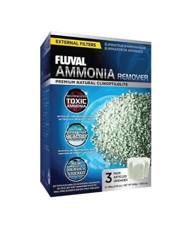 Fluval Ammonia Remover, Chemical Filter Media for Freshwater Aquariums, 180-gram Nylon Bags 6.3 oz