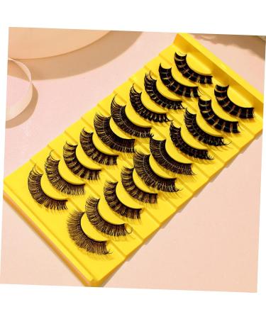 50 Pairs Fluffy Natural Fake Eyelashes - Realistic Full Strip Lashes for Women | Bulk Makeup Tools - Buy Online on SooperMarket.com