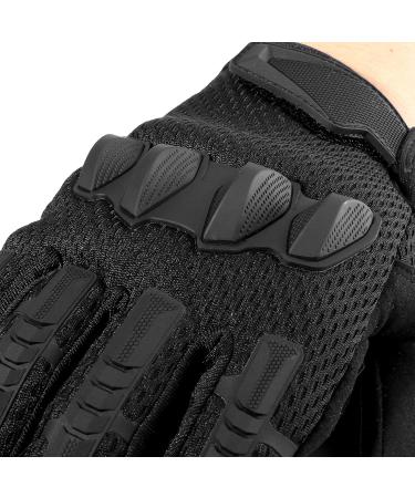 YOSUNPING Full Finger Tactical Gloves - Touchscreen, Motorcycle, Hiking, Cycling, Climbing - Black - Large - Buy Online on SooperMarket.com
