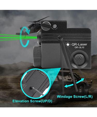 QR-Laser Green Laser Sight Gun Light Combo | 500 Lumens USB Rechargeable Flashlight | Strobe Function | For Pistols & Handguns | Upgraded GL10 - Buy Online on SooperMarket.com