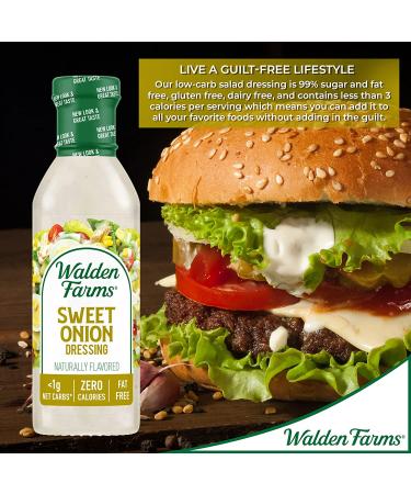 Walden Farms Sweet Onion Dressing â€“ Calorie-Free 12 fl oz | Guilt-Free Flavor! - Buy Online on SooperMarket.com