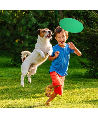 28 Pcs Colorful Soft Flying Discs for Kids & Pets - Bulk Rubber Disk Flyer Toy for Backyard Games & Parties - 7 Colors - Buy Online on SooperMarket.com