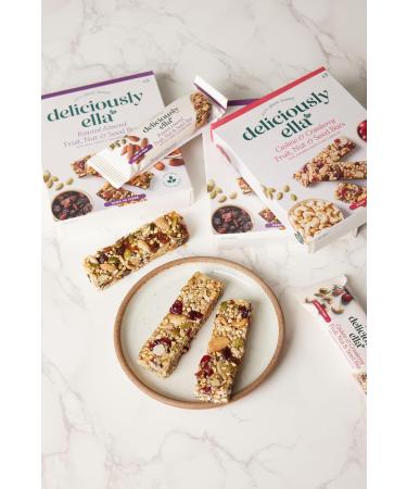 Deliciously Ella Cashew & Cranberry Bars - Gluten-Free Vegan Snack (12x40g) - Buy Online on SooperMarket.com