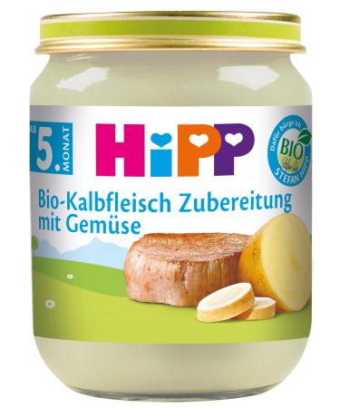 Hipp meat preparations veal preparation with vegetables pack of 6 (6 x 125 g)