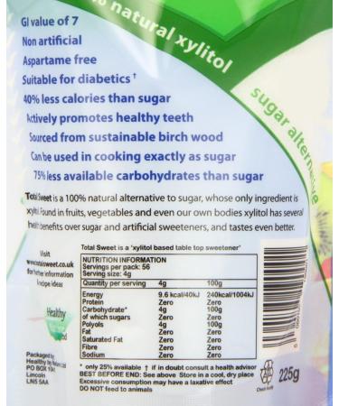 TOTAL SWEET 225g - Natural Sweetener (Pack of 1) | Low-Calorie Sugar Substitute - Buy Online on SooperMarket.com