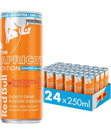 Red Bull Energy Drink Sugar Free 250 millilitre (Pack of 24) & Energy Drink Apricot-Strawberry Sugarfree 250ml (24pk) - Buy Online on SooperMarket.com