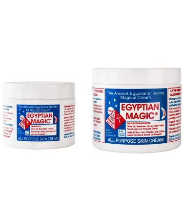 Egyptian Magic All Purpose Skin Cream | Natural Healing for Skin, Hair, Anti Aging | 100% Natural Ingredients | 6oz Bundle (4oz + 2oz) - Buy Online on SooperMarket.com