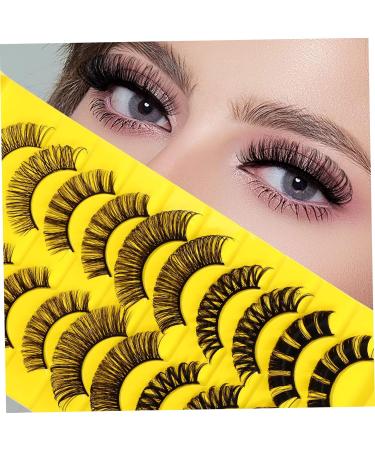 50 Pairs Fluffy Natural Fake Eyelashes - Realistic Full Strip Lashes for Women | Bulk Makeup Tools - Buy Online on SooperMarket.com
