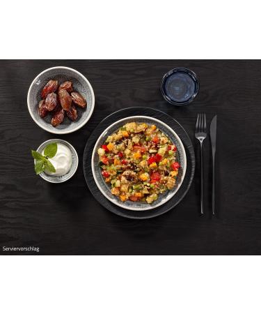 Ration1 Oriental Bulgur with vegetables and dates 1x 400g - 10 years durable!Vegan & Lactose -free!Simply open and enjoy - no further ingredients necessary!400 g (1 Pack)