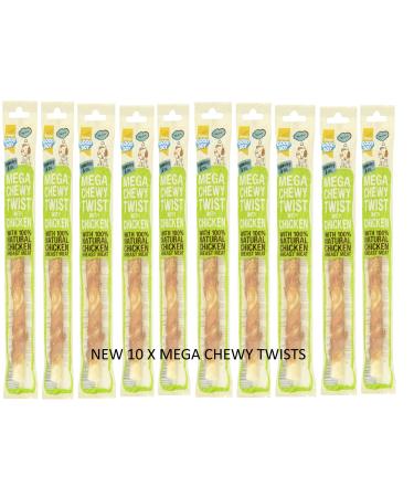 10 PACK GOODBOY PAWSLEY & CO MEGA CHEWY TWISTS WITH CHICKEN