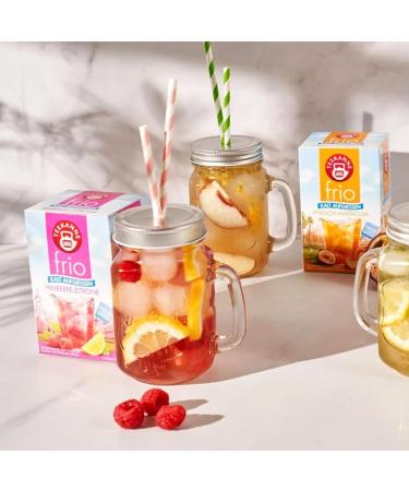 Teapot Frio Tea 6 Series Pack - Raspberry Lemon Currant Lemon Peach-Maracuja Rhubarb Cherry Iced Tea Lemon & Peach - 18 Double Chamber Bags - Buy Online on SooperMarket.com