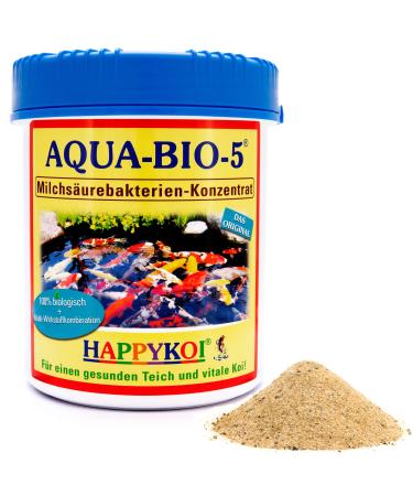 Aqua Bio 5 Lactic Acid Bacteria Powder Probiotic Filter Bacteria for Koi Pond Pond and Garden Pond Support Nitrification Remove Algae and Mud.The All-Round Protection for Koi and Pond.(1500 ml)