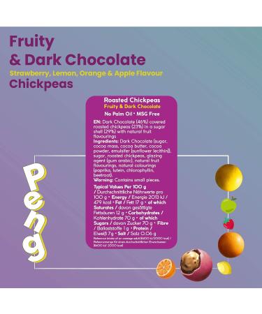 Peng Roasted Chickpeas Snack (6 x 30g) - Healthy High Protein Plant-Based Fruity Candy - Buy Online on SooperMarket.com