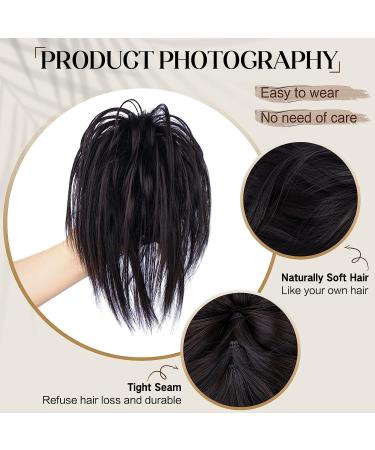 PORSMEER Claw Clip Ponytail Hair Extension - Dark Brown 10 Inch - Buy Online on SooperMarket.com