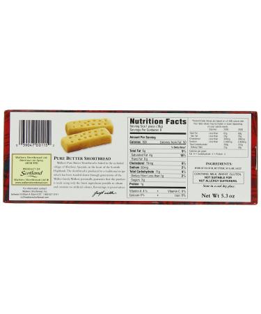 Walker's Shortbread Fingers 5.3 Oz Pure Butter Cookies - Pack of 6 - Buy Online on SooperMarket.com