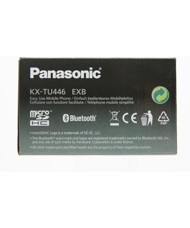 Panasonic KX-TU446EXB Senior Cell Phone - No Contract SOS Button Shockproof Large Keys & Display - Black - Buy Online on SooperMarket.com