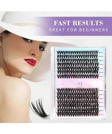 Lash Clusters Individual Lashes 40D-0.07D | 280PCS Eyelash Extension Cluster Lashes | DIY Eyelash Extensions at Home (9-16mm Mix - Buy Online on SooperMarket.com