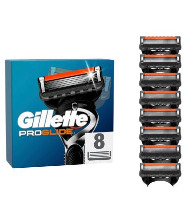 Gillette ProGlide razor blades for razors 8 replacement blades for wet razors men with 5-blade 8 pieces (1 pack) New