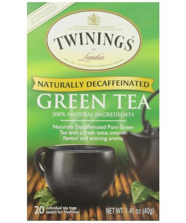 Twinings Decaf Green Tea - 20 Count | Premium Quality Herbal Tea - Buy Online on SooperMarket.com
