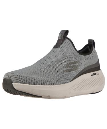 Skechers Men's GOrun Elevate-Athletic Slip-on Workout Running Shoe Sneaker with Cushioning 10 Grey/Black