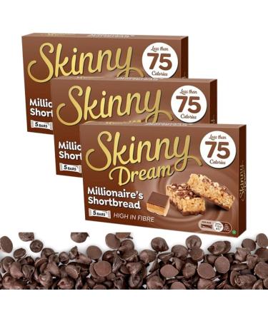 3 x Skinny Dream Bars Millionaire's Shortbread Bundle With Oerich Inspirational Card - Buy Online on SooperMarket.com