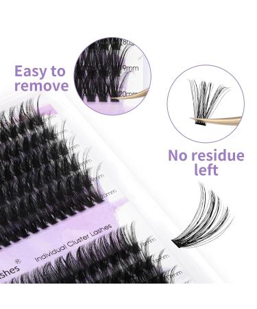 Buy Individual Eyelashes - 240 PCs DIY Cluster Eyelash Curl Mix 16-20mm for Extensions at Home - Buy Online on SooperMarket.com