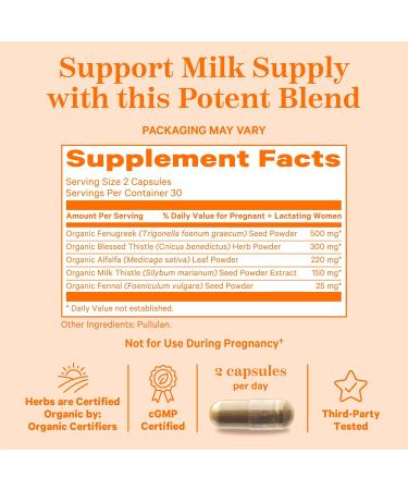 Pink Stork Total Lactation: Breast Feeding Essentials Lactation Supplements for Increased Breast Milk Women-Owned 60 Capsules - Buy Online on SooperMarket.com