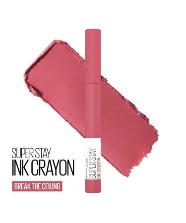 Maybelline Super Stay Ink Crayon Matte Lipstick - Break The Ceiling (Pack of 2) | Longwear Makeup 0.04 oz Each | International Shipping Available - Buy Online on SooperMarket.com