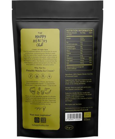 Organic Ceremonial Grade Matcha Tea Powder - 25g | Certified Organic, Vegan, Kosher | Everyday Superfood for Pure Green Tea Experience - Buy Online on SooperMarket.com