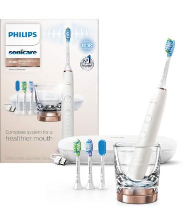 Philips Sonicare DiamondClean Smart 9500 Rechargeable Electric Power Toothbrush, Rose Gold, HX9924/61